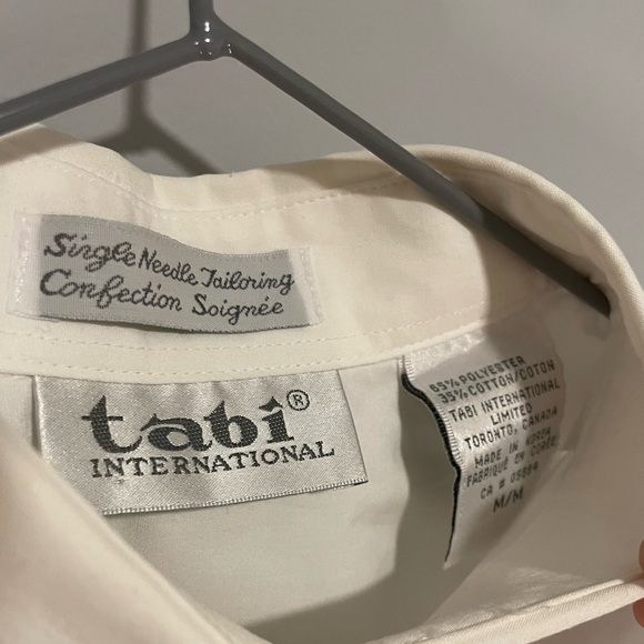 Vintage Cottagecore Christmas Tabi International White Embroidered Button Shirt - Picture 4 of 7